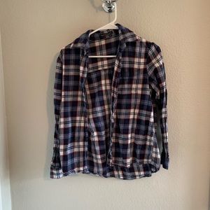 Brandy Melville red, white, & blue flannel
